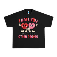 Black i hate you less than other people Urban Heavy Tee - MaliasSmallBusiness