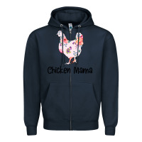 Navy Chicken Mama Zipper Hoodie - Bettercallsaul