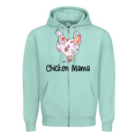 Seafoam Chicken Mama Zipper Hoodie - Bettercallsaul