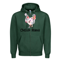 Sports Green Chicken Mama Zipper Hoodie - Bettercallsaul