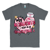 Charcoal Heather my residents are my valentines Classic Tee - MaliasSmallBusiness