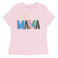Bubblegum Pink boy mama  black Ladies Tee - JahusDesignShop