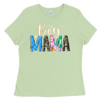 Matcha boy mama  black Ladies Tee - JahusDesignShop