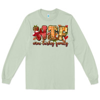 Matcha funny thanksgiving wine turkey family Long Sleeve Tee - MaliasSmallBusiness