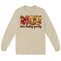 Mushroom funny thanksgiving wine turkey family Long Sleeve Tee - MaliasSmallBusiness