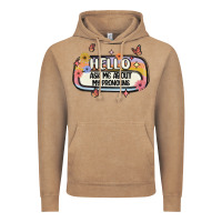 Vintage Coffee ask me about my pronouns Vintage Hoodie - MaliasSmallBusiness