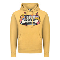 Vintage Mustard ask me about my pronouns Vintage Hoodie - MaliasSmallBusiness