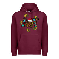 Burgundy joy Sunflower Premium Hoodie - JahusDesignShop