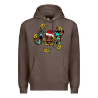 Coffee joy Sunflower Premium Hoodie - JahusDesignShop