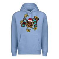 Colony Blue joy Sunflower Premium Hoodie - JahusDesignShop