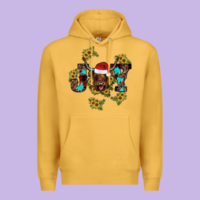 Joy Sunflower Premium Hoodie Designed By Jahusdesignshop