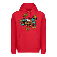 Red joy Sunflower Premium Hoodie - JahusDesignShop