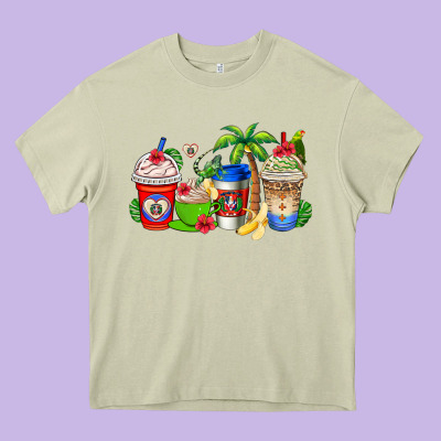 Dominican Republic Coffee Cups Heavy Core Tee Designed By Adodesignshop