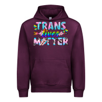 Mauve Wine Western LGBTQ+ Trans Lives Matter Urban Hoodie - BundleAndBundleShop