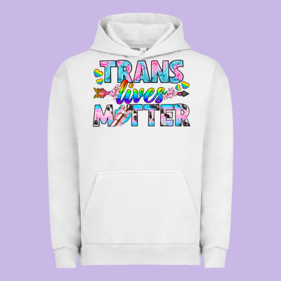 Western Lgbtq+ Trans Lives Matter Urban Hoodie Designed By Bundleandbundleshop