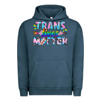 Pigment Midnight Navy Western LGBTQ+ Trans Lives Matter Urban Hoodie - BundleAndBundleShop