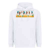 White native American feathers Heavyweight Hoodie - TumblerDesignByShophia