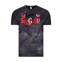 Cloud Black hey sugar valentines day Vintage Tee - MaliasSmallBusiness