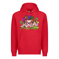 Red mardi gras pig Premium Hoodie - CowGirlArtShop