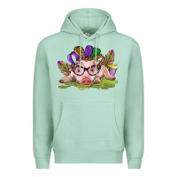 Seafoam mardi gras pig Premium Hoodie - CowGirlArtShop