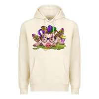 Tofu mardi gras pig Premium Hoodie - CowGirlArtShop