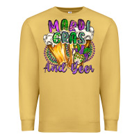 Antique Gold mardi gras and beer Premium Sweatshirt - CowGirlArtShop