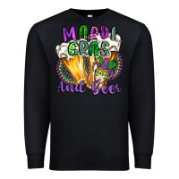 Black mardi gras and beer Premium Sweatshirt - CowGirlArtShop