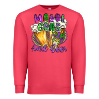 Cardinal mardi gras and beer Premium Sweatshirt - CowGirlArtShop