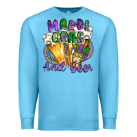Ocean Blue mardi gras and beer Premium Sweatshirt - CowGirlArtShop