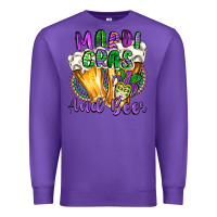 Purple mardi gras and beer Premium Sweatshirt - CowGirlArtShop
