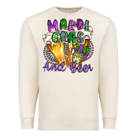 Sandshell mardi gras and beer Premium Sweatshirt - CowGirlArtShop