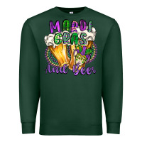 Sports Green mardi gras and beer Premium Sweatshirt - CowGirlArtShop