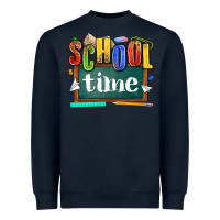 Navy school time Heavyweight Sweatshirt - NancyCooperArtShop