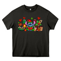 Asphalt joy with christmas elf stitch Heavy Core Tee - AdoDesignShop