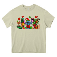 Mossy joy with christmas elf stitch Heavy Core Tee - AdoDesignShop