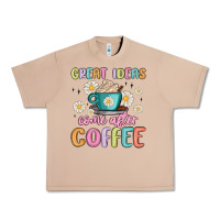 Burro great ideas come after coffee Urban Heavy Tee - MaliasSmallBusiness