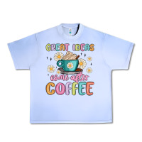 Grape Ice great ideas come after coffee Urban Heavy Tee - MaliasSmallBusiness