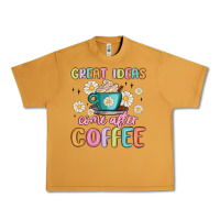 Peanut Butter great ideas come after coffee Urban Heavy Tee - MaliasSmallBusiness
