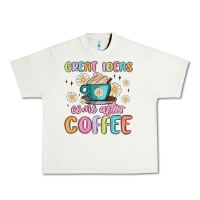 Pistachio great ideas come after coffee Urban Heavy Tee - MaliasSmallBusiness