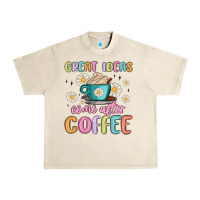 Sandshell great ideas come after coffee Urban Heavy Tee - MaliasSmallBusiness