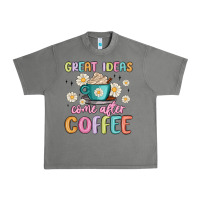 Tornado great ideas come after coffee Urban Heavy Tee - MaliasSmallBusiness