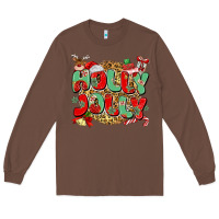 Chestnut holly jolly christmas Long Sleeve Tee - MaliasSmallBusiness