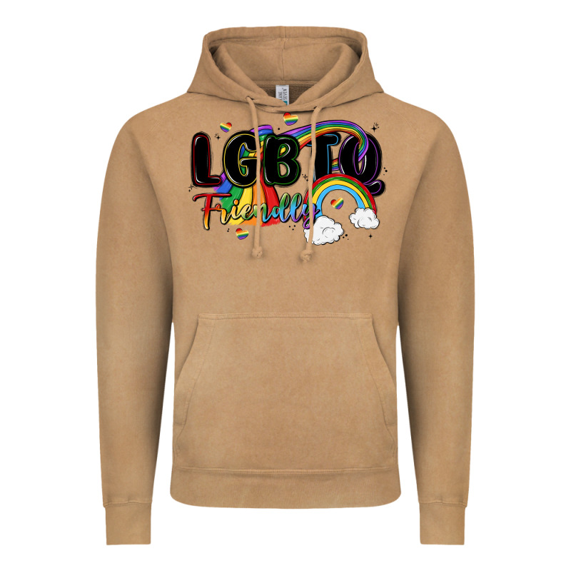 Lgbtq  Friendly Vintage Hoodie by MaliasSmallBusiness | Teevron