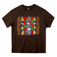 Chocolate Brown dominican republic brushstrokes Heavy Core Tee - AdoDesignShop