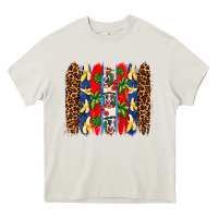 Cream dominican republic brushstrokes Heavy Core Tee - AdoDesignShop