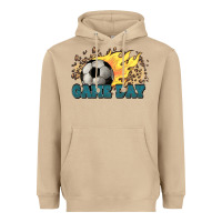 Mushroom Game day Soccer leopard flames fireball Heavyweight Hoodie - HowdyJamesFarm