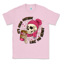 Bubblegum Pink its cold outside like my heart Classic Tee - MaliasSmallBusiness
