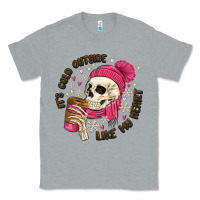 Heather Grey its cold outside like my heart Classic Tee - MaliasSmallBusiness