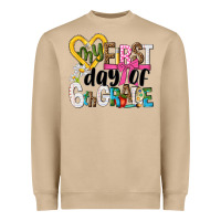 Mushroom my first day of 6th grade Heavyweight Sweatshirt - NancyCooperArtShop