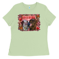 Matcha valentine heifers Ladies Tee - RanaPortraitStore